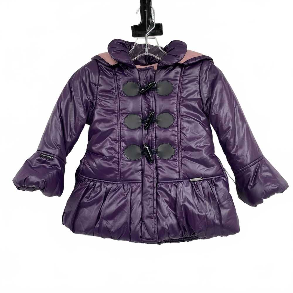 Kinloch Anderson Purple Flared Sleeve Puffer Jacket | 2T Girls NYLON